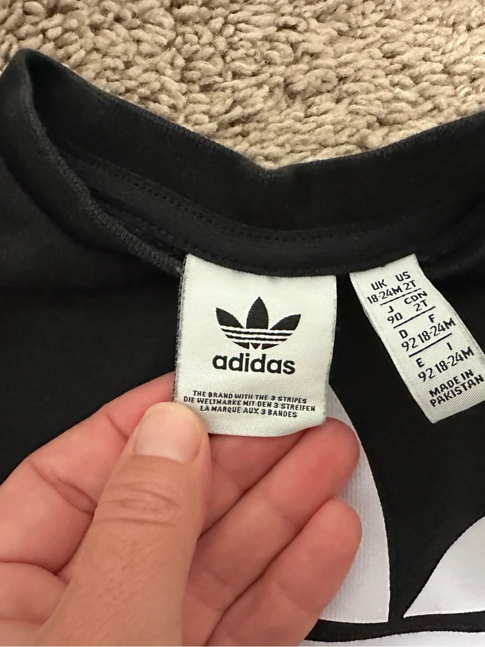 Adidas Boys Black and White Size 2T Sweat Outfit